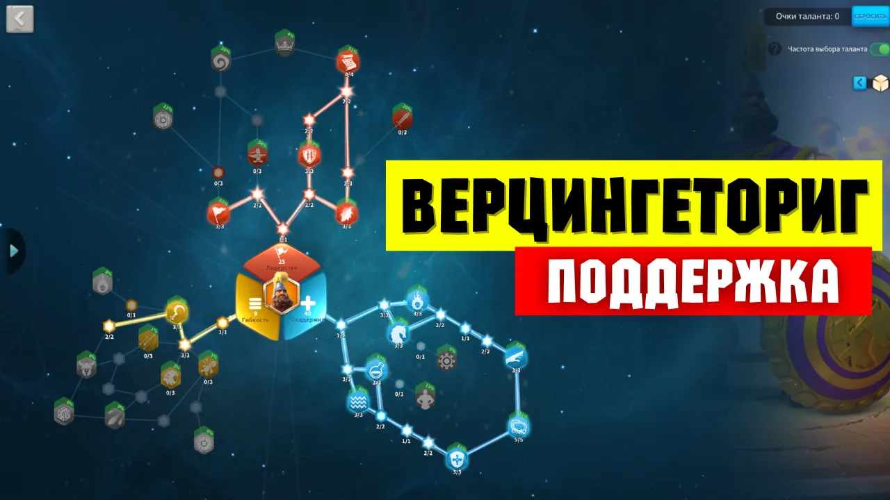 Билд для игры одним типом войск с полезной замедляшкой и неплохой скоростью.