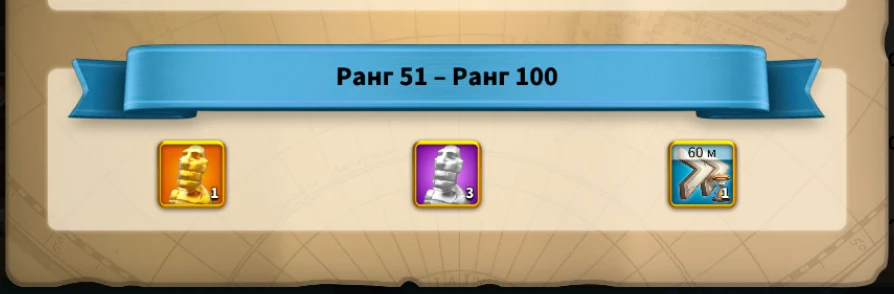 Ранговые награды: Ранг 51–100